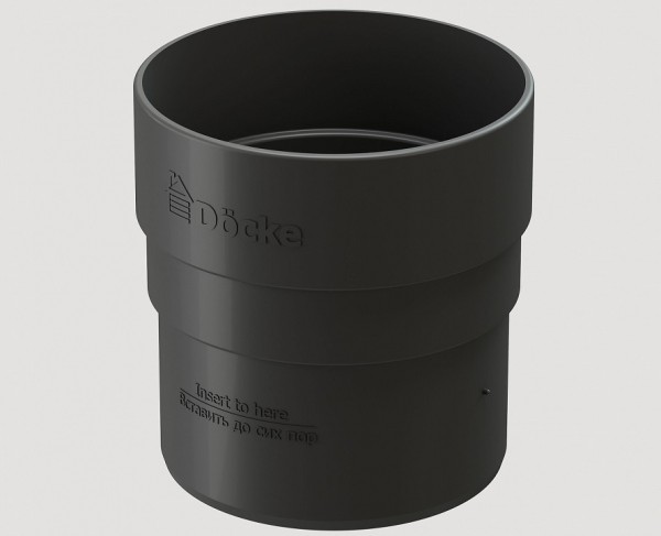 Муфта соединительная ПВХ Docke STANDART серый купить в Королёве