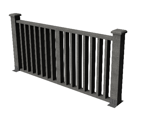Ограждения декоративное ДПК GRINDERDECO Риальто серый базальт купить в Королёве