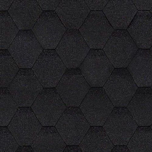 Гибкая черепица Shinglas, коллекция Оптима – Чёрный купить в Королёве