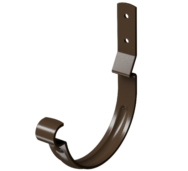 Карнизный крюк короткий (гнутый) D125 Döcke STAL PREMIUM Каштан, (RAL 8017) купить в Королёве