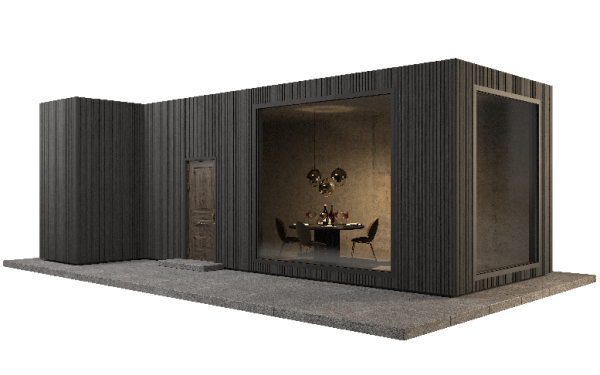 Фасадная панель GRINDERDECO, ДПК,двухсторонняя Серый базальт купить в Королёве