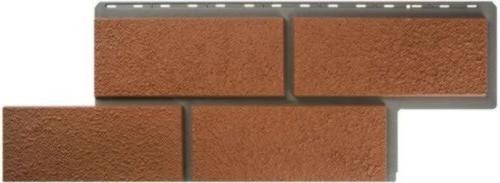 Фасадная панель Альта-Профиль Неаполитанский камень - Терракотовый купить в Королёве