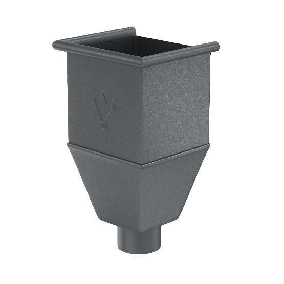 Водосток Aquasistem, Система 150/100 - Воронка_водосборная удлиненая RR 23 Маренго matt купить в Королёве