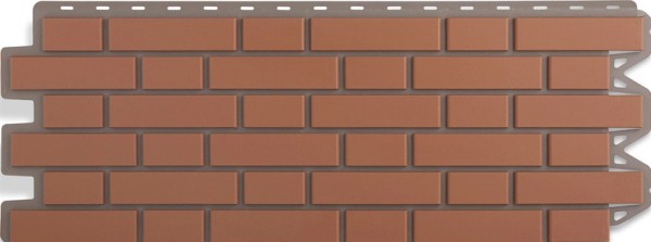 Фасадная панель Альта-Профиль, Кирпич Клинкерный, Красный купить в Королёве