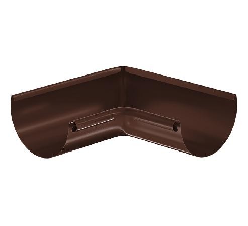 Водосток Aquasistem, система 125x90 - Угол желоба, внутренний 90° RAL 8017 Коричневый купить в Королёве