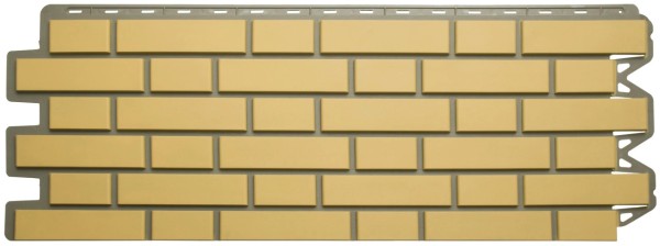 Фасадная панель Альта-Профиль, Кирпич Клинкерный, Желтый купить в Королёве