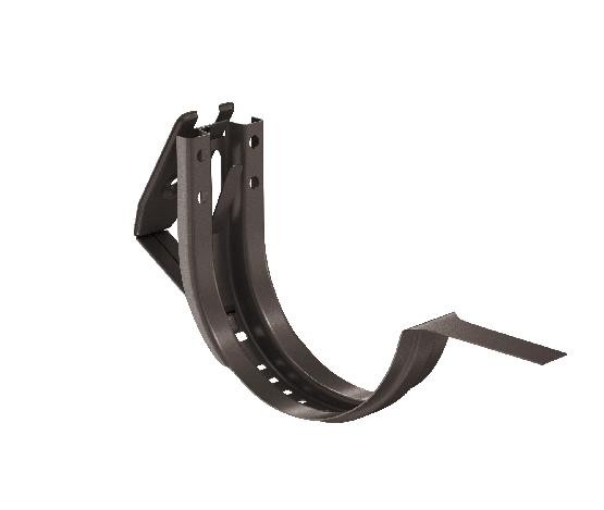 Водосток Aquasistem, система 125x90 - Крюк крепления желоба короткий регулируемый RR 32 Тёмно-Коричневый купить в Королёве