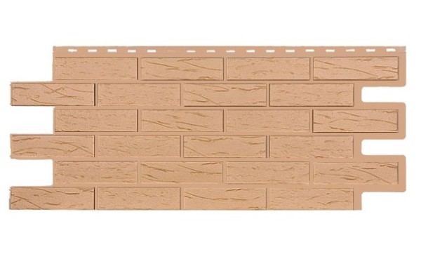 Фасадная панель T-Siding Кирпич Саман Эко Крем купить в Королёве