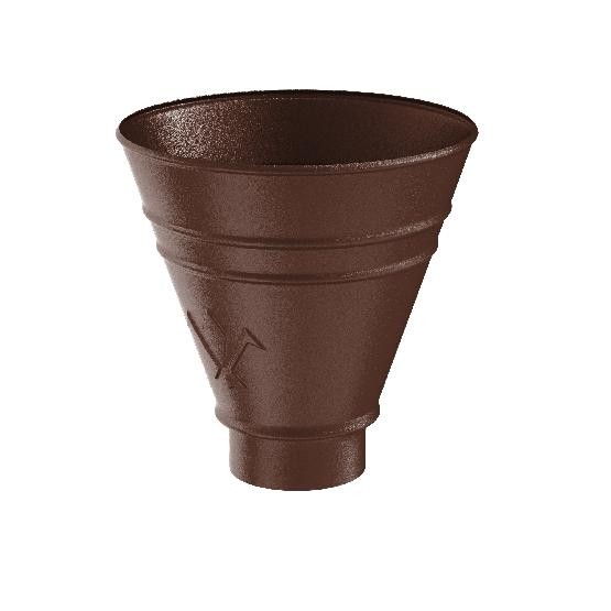 Водосток Aquasistem, Система 150/100 - Воронка водосборная круглая RAL 8017 Коричневый matt купить в Королёве