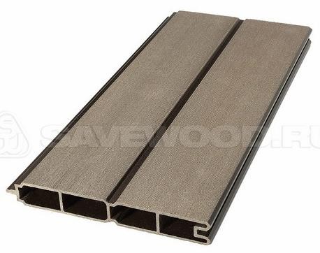 Заборный профиль из ДПК Savewood SW Agger матовый тёмно-коричневы купить в Королёве